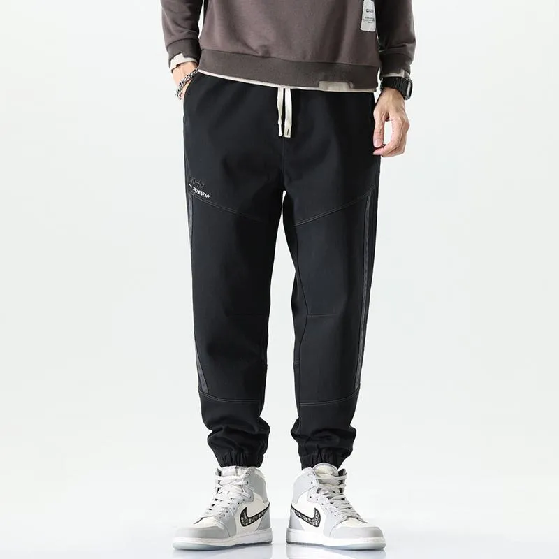 Versatile Tapered Sports Elasticity Elastic Waist Casual Loose Fit Sweatpant