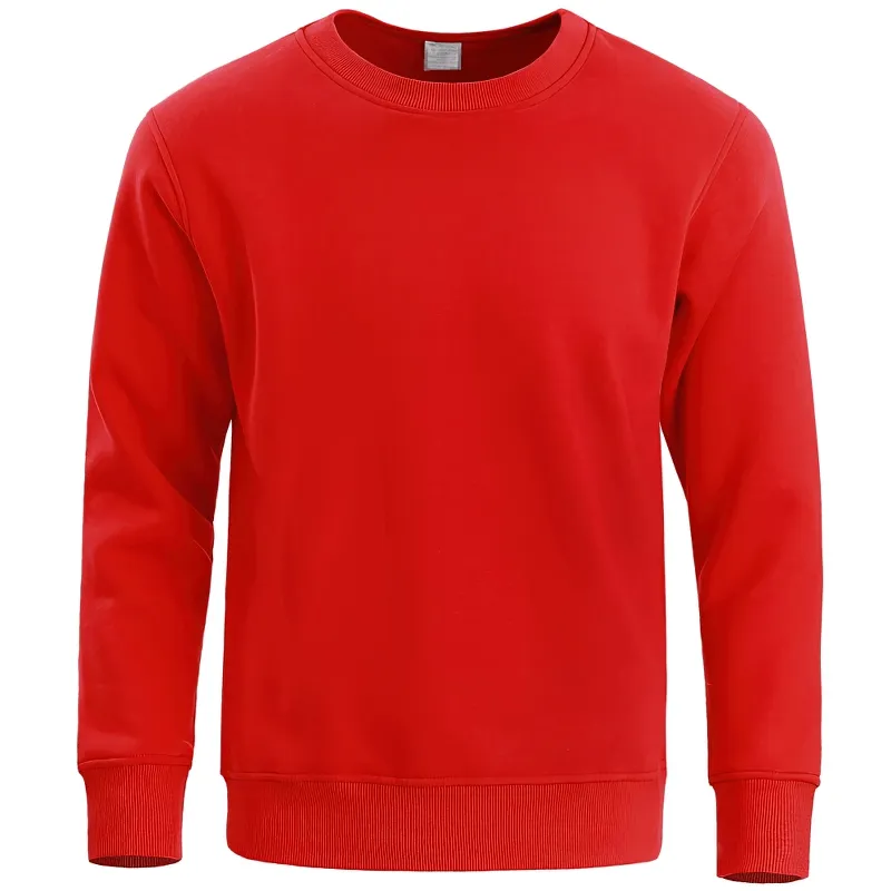 Warm Solid Color Sports Sweatshirt / Men's Clothing - SF0582