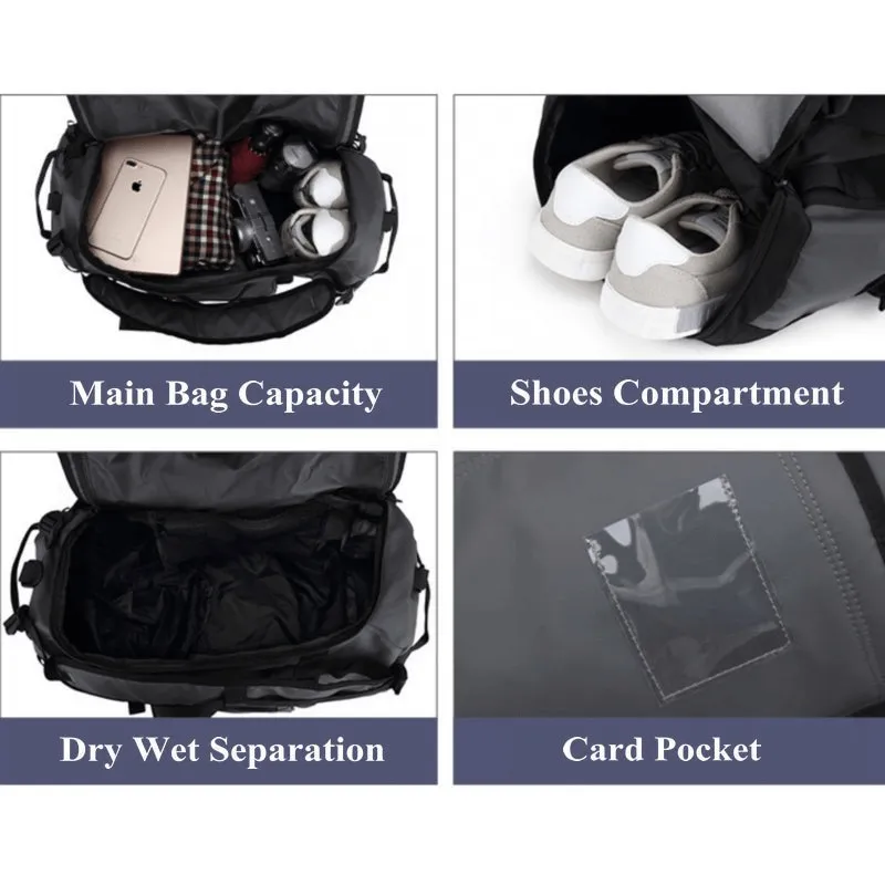 Waterproof Sports Bag for Training with Separation for Dry and Wet Clothes - SF0920