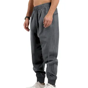 Wiaofellas  -  Casual Sweatpants For Men  Sports Fitness Loose Straight Trousers Running Pants Male Spring Fashion Lace-up Mid Waist Long Pant