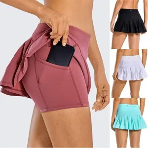 Women 2-in-1 Tennis Athletic Sports Running Golf Skirts Shorts