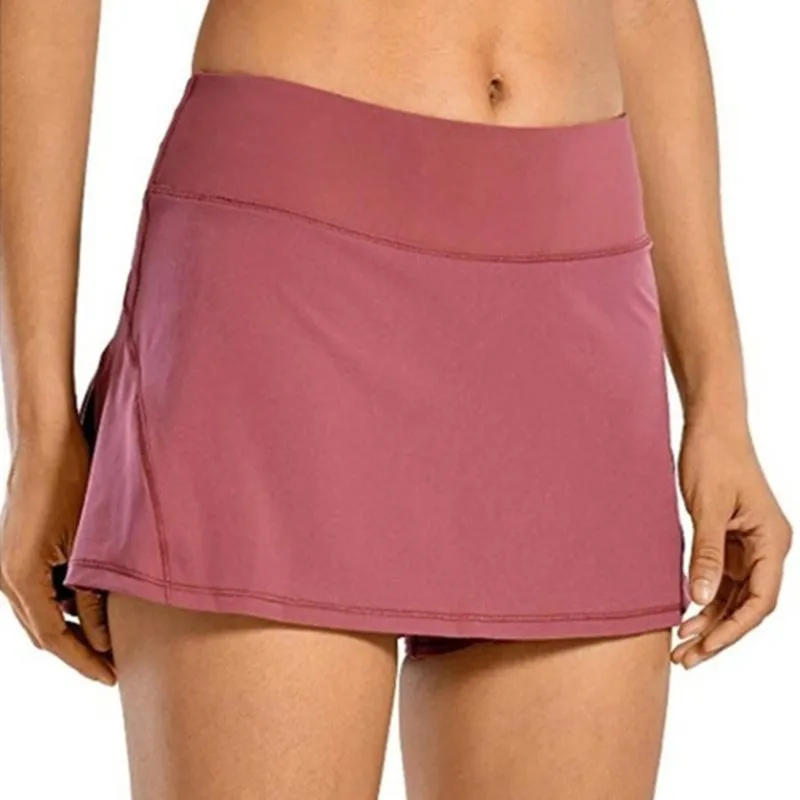 Women 2-in-1 Tennis Athletic Sports Running Golf Skirts Shorts