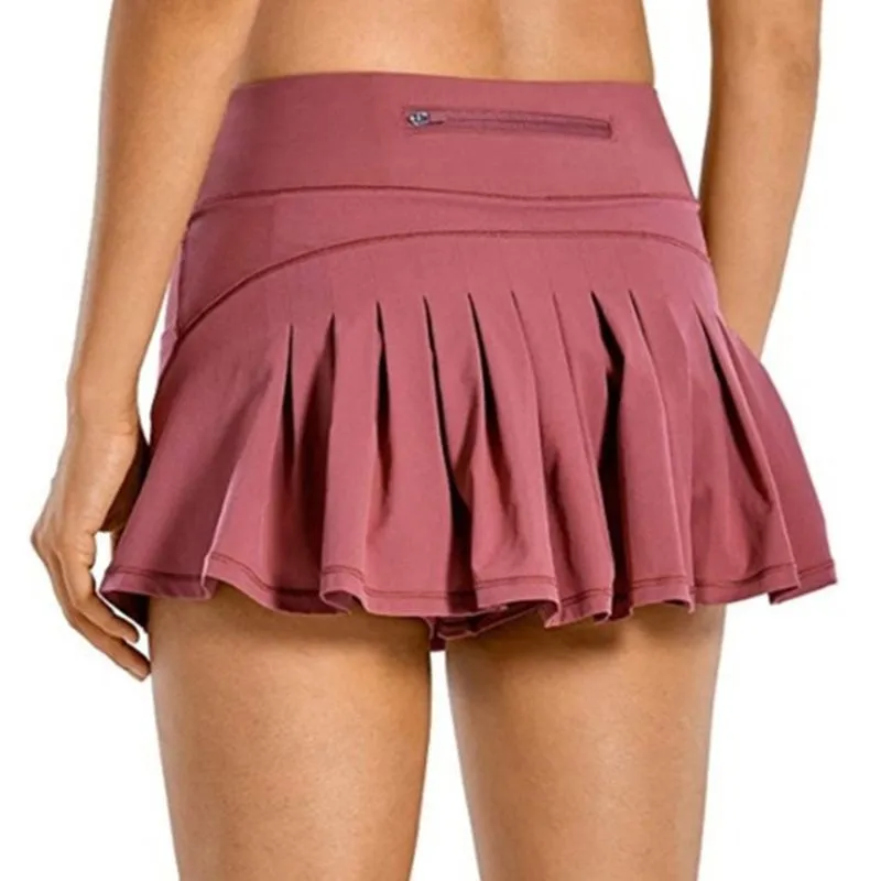 Women 2-in-1 Tennis Athletic Sports Running Golf Skirts Shorts