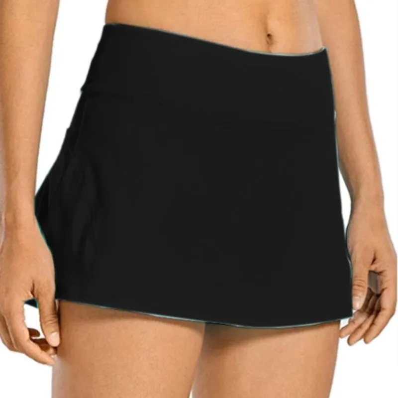 Women 2-in-1 Tennis Athletic Sports Running Golf Skirts Shorts