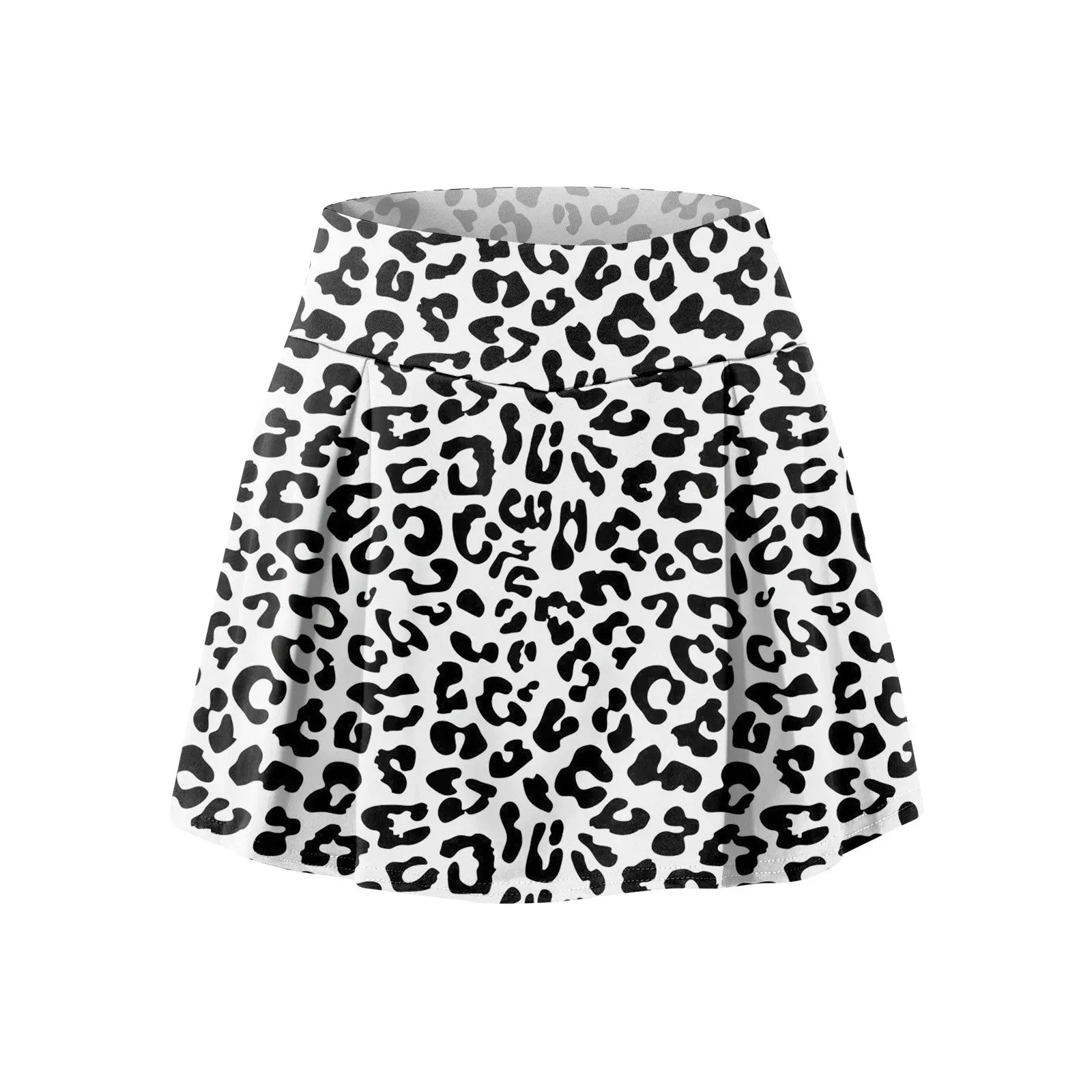 Women Performance Cheetah Print Skirt Skort -Tennis Golf Workout