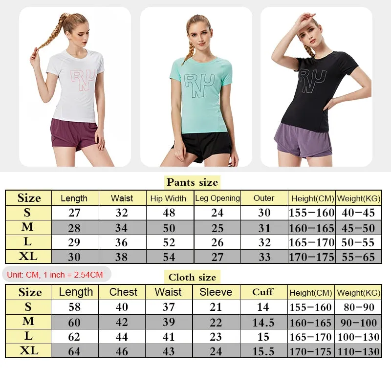 Women's Fitness Jogging Shirts Elastic Yoga Sports Mesh Tshirt Tights Gym Running Tops Short Sleeve Tees Blouses Clothes